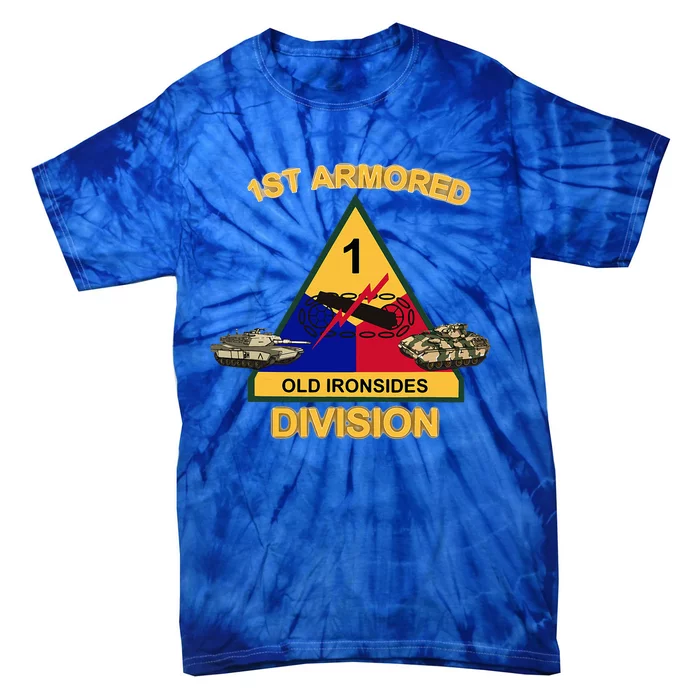 1st Armored Div Old Ironsides Tie-Dye T-Shirt