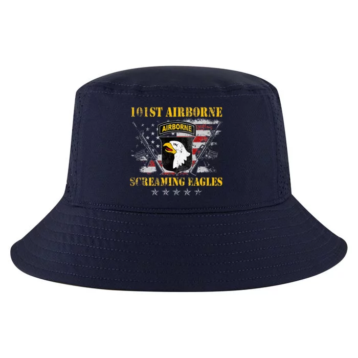 101st Airborne Division Veteran Screaming Eagle Cool Comfort Performance Bucket Hat