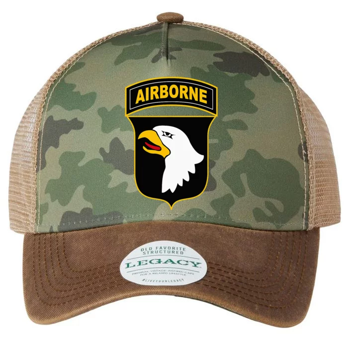 101st Airborne Division Military Veteran American Eagle Army Legacy Tie Dye Trucker Hat