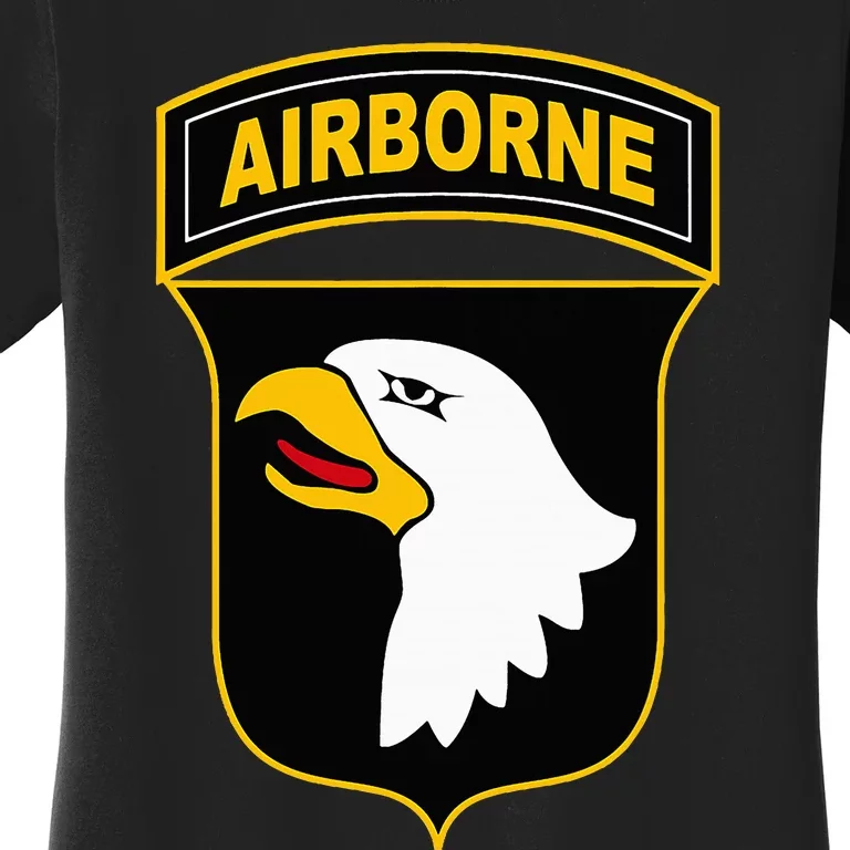 101st Airborne Division Military Veteran American Eagle Army Women's T-Shirt