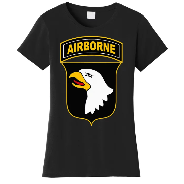 101st Airborne Division Military Veteran American Eagle Army Women's T-Shirt