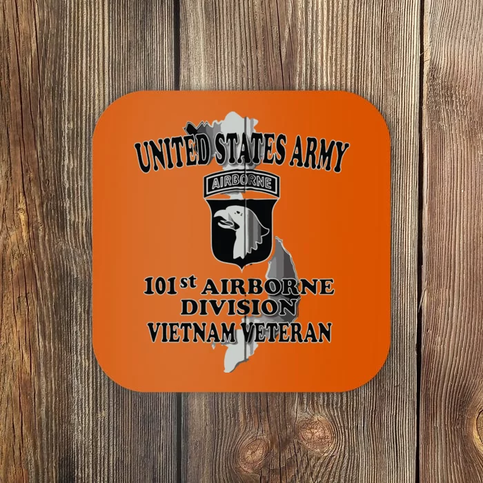 101st Airborne Division Vietnam Veteran Zip Hoodie Coaster