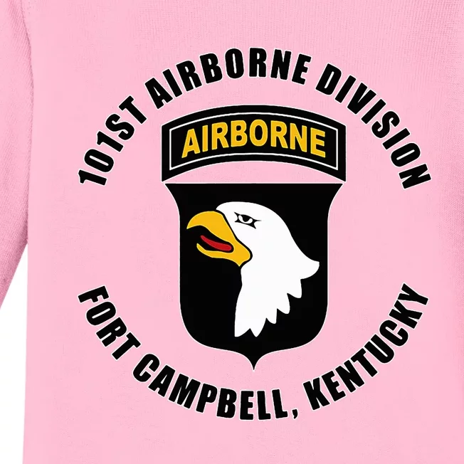 101st Airborne Division Fort Campbell Kentucky Emblem Baby Long Sleeve Bodysuit