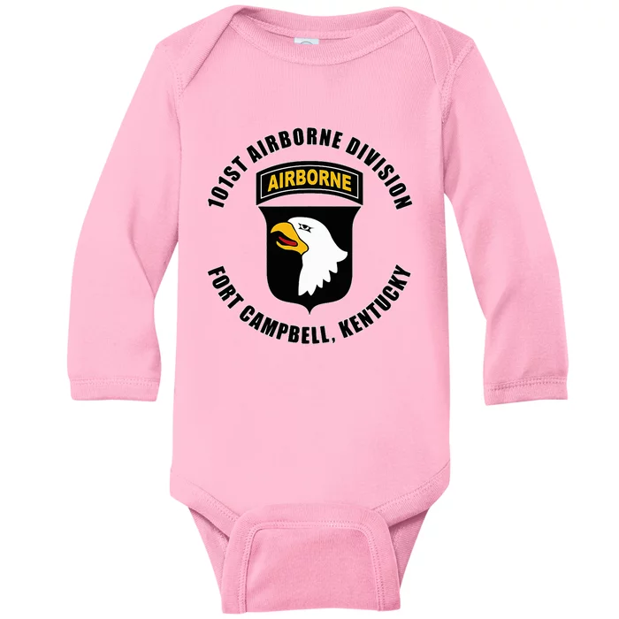 101st Airborne Division Fort Campbell Kentucky Emblem Baby Long Sleeve Bodysuit