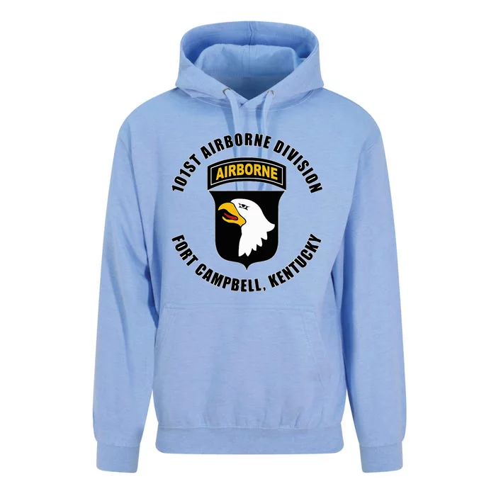 101st Airborne Division Fort Campbell Kentucky Emblem Unisex Surf Hoodie