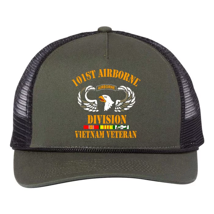 101st Airborne Division Vietnam Veteran, Veterans Day Retro Rope Trucker Hat Cap