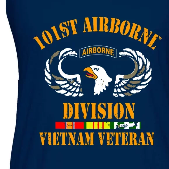 101st Airborne Division Vietnam Veteran, Veterans Day Ladies Essential Flowy Tank