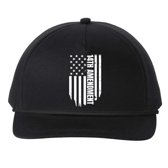 14th Amendment Flag Political America Usa Rights Snapback Five-Panel Rope Hat