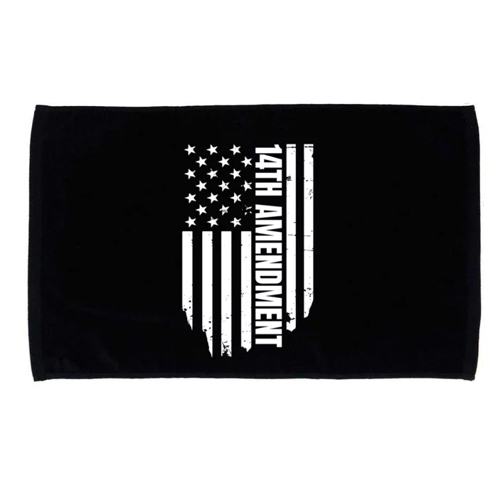 14th Amendment Flag Political America Usa Rights Microfiber Hand Towel