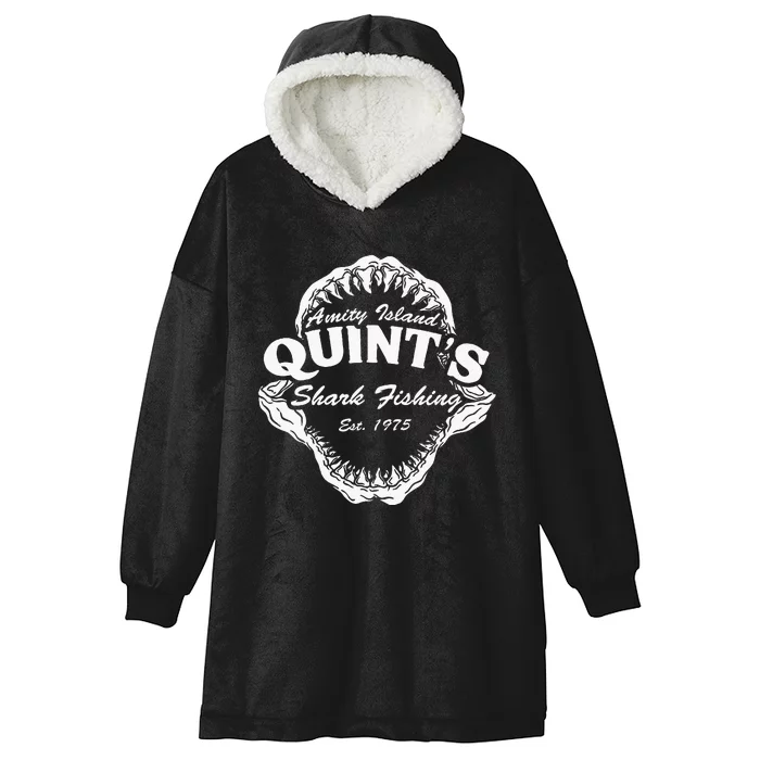 1975 Amity Island QuintS Shark Fishing Hooded Wearable Blanket