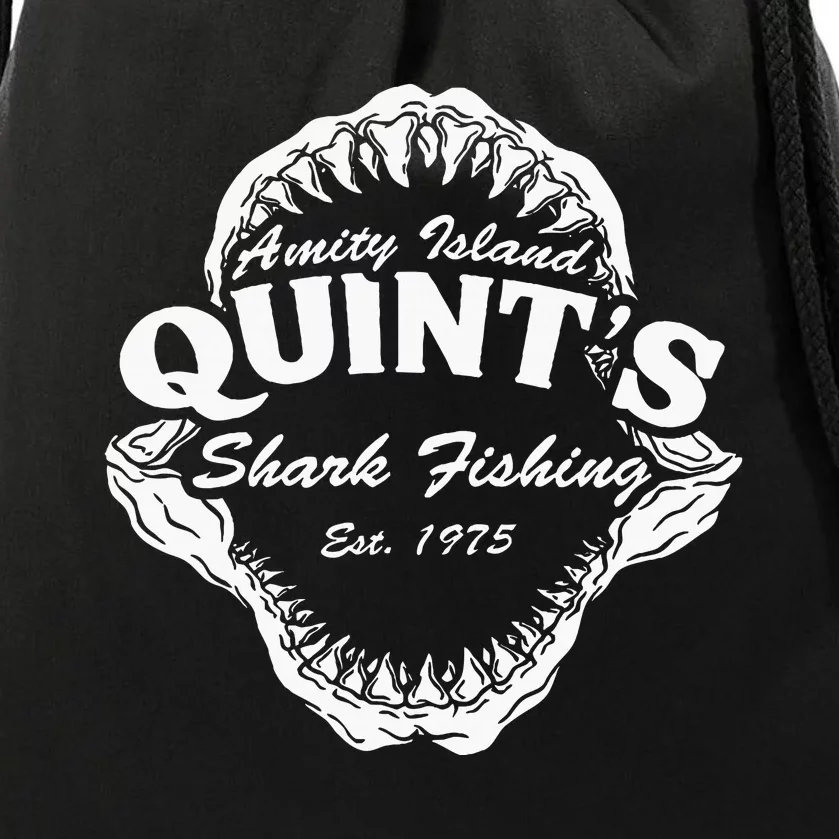 1975 Amity Island QuintS Shark Fishing Drawstring Bag