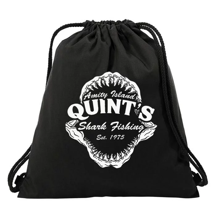 1975 Amity Island QuintS Shark Fishing Drawstring Bag