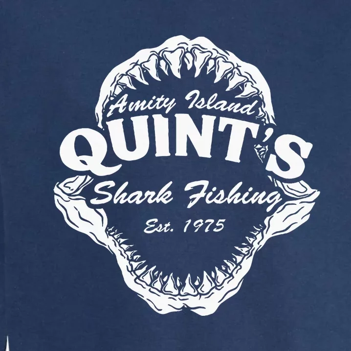 1975 Amity Island QuintS Shark Fishing Garment-Dyed Sweatshirt