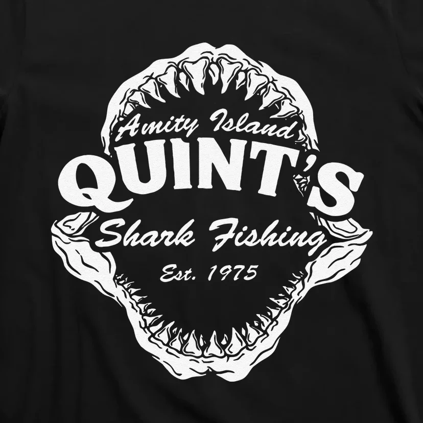 1975 Amity Island Quints Shark Fishing Classic Retro T-Shirt