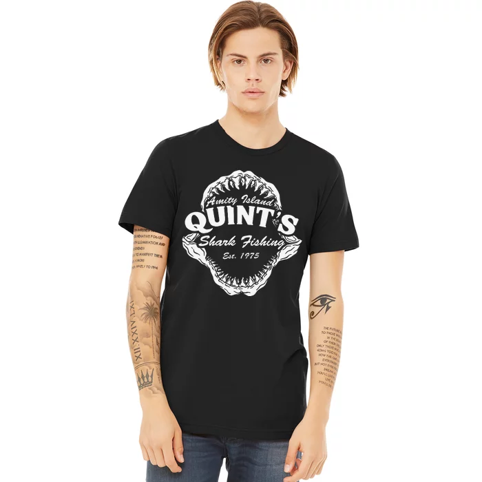 1975 Amity Island Quints Shark Fishing Classic Retro Premium T-Shirt