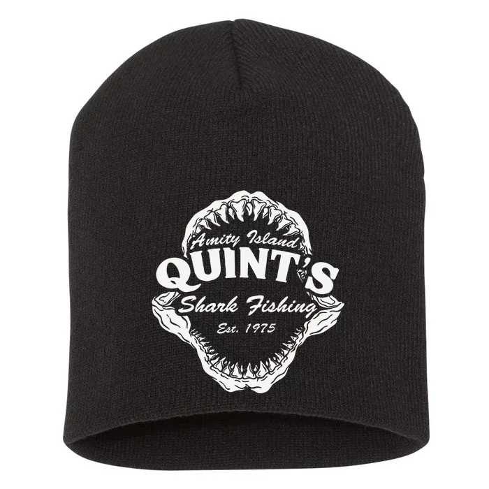 1975 Amity Island Quints Shark Fishing Classic Retro Short Acrylic Beanie