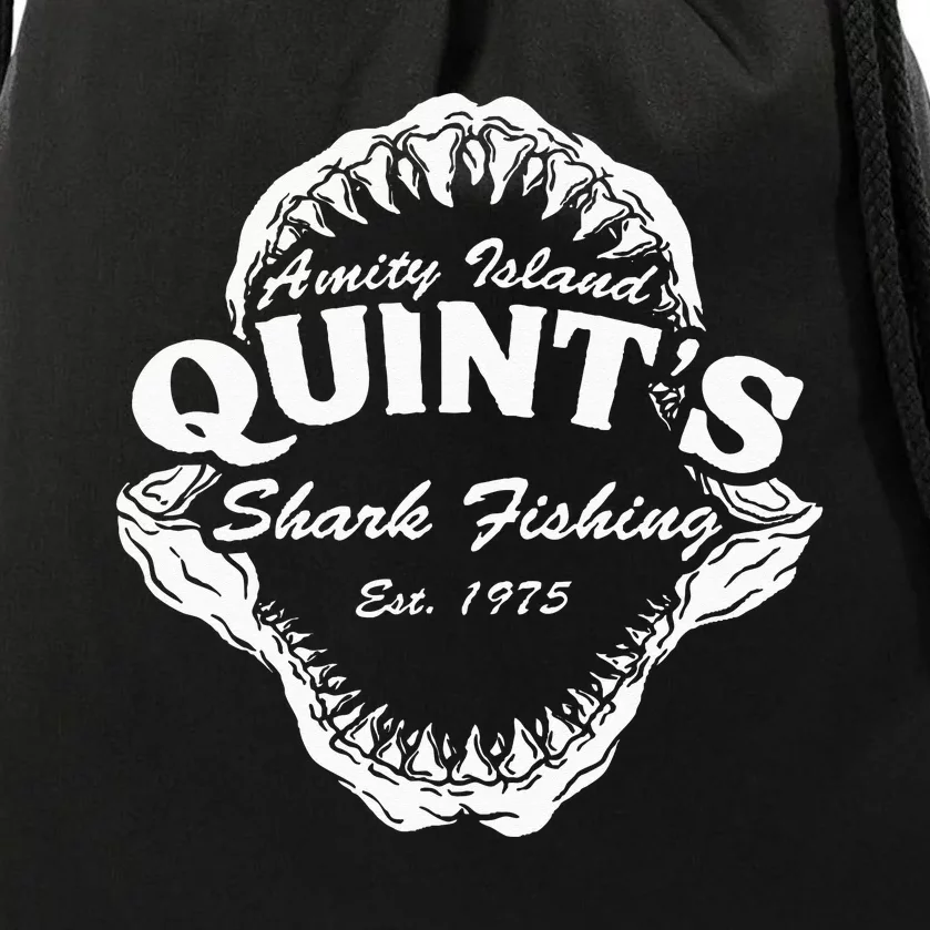 1975 Amity Island Quint's Shark Fishing Classic Retro Drawstring Bag