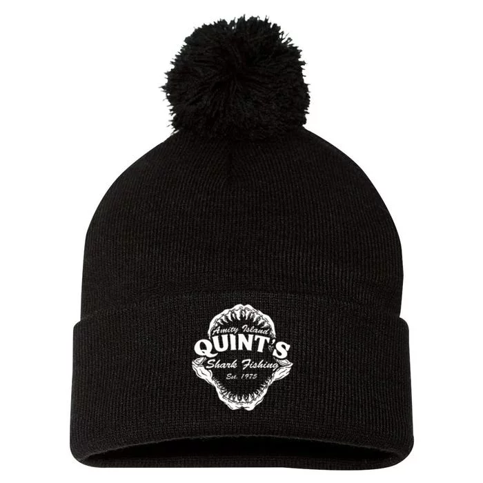 1975 Amity Island Quint's Shark Fishing Classic Retro Pom Pom 12in Knit Beanie