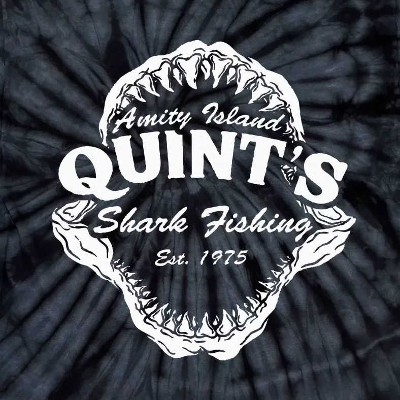 1975 Amity Island Quint's Shark Fishing Classic Retro Tie-Dye T-Shirt