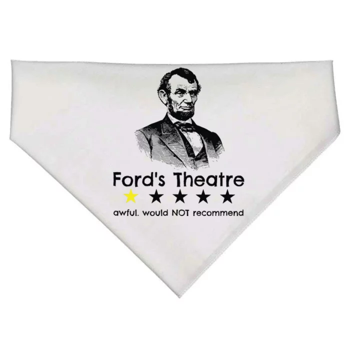 1star Abraham Lincoln Fords Theater Would Not Recommend USA-Made Doggie Bandana