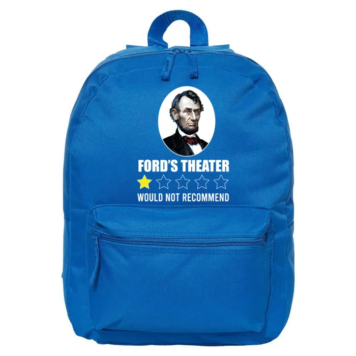 1star Abraham Lincoln Fords Theater Would Not Recommend 16 in Basic Backpack