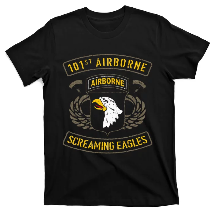 101st Airborne Paratrooper Army Veteran Vintage T-Shirt