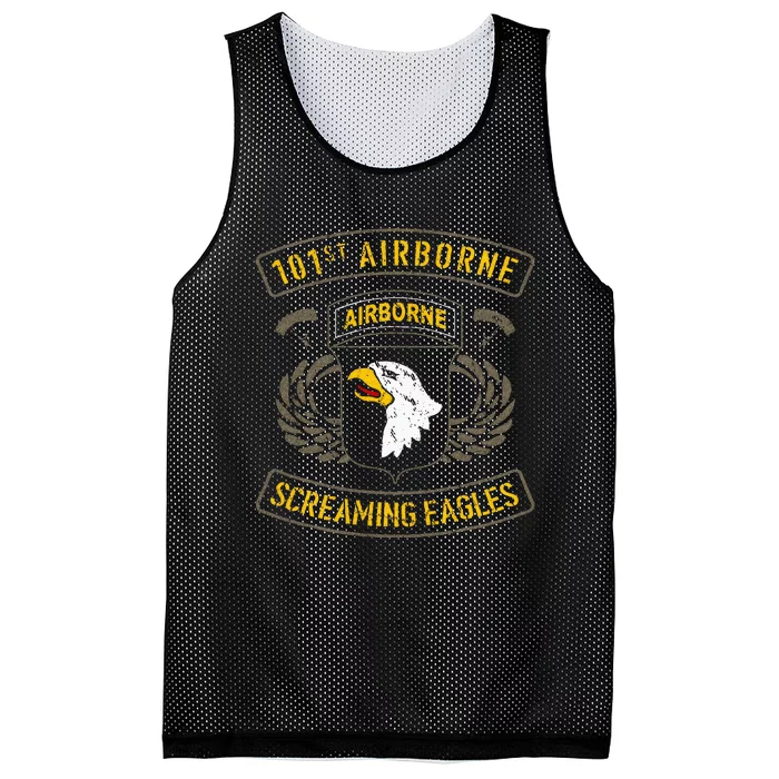 101st Airborne Paratrooper Army Veteran Vintage Mesh Reversible Basketball Jersey Tank