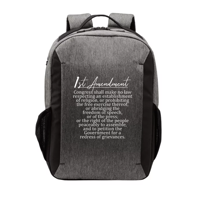 1st Amendment US Constitution Support Freedom Of Speech Vector Backpack