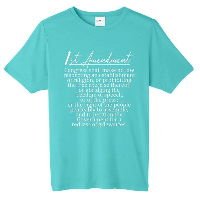 1st Amendment US Constitution Support Freedom Of Speech ChromaSoft Performance T-Shirt