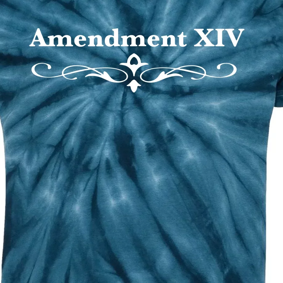 14TH Amendment USA Constitution Kids Tie-Dye T-Shirt