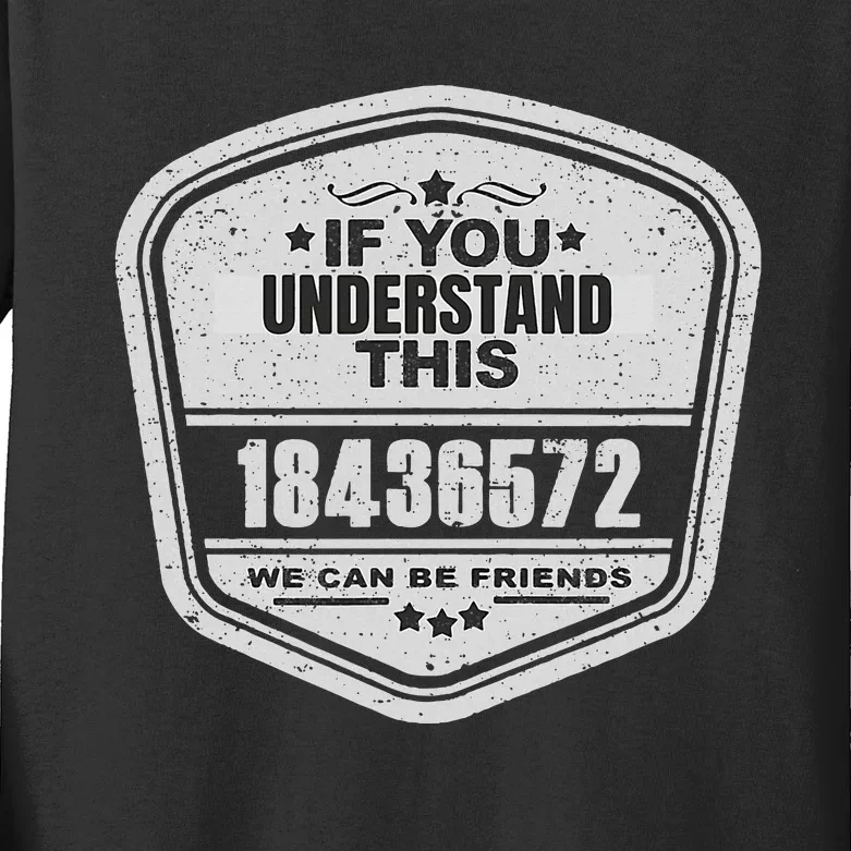 18436572 Awesome V8 Firing Order Car Enthusiast Gift Kids Long Sleeve Shirt