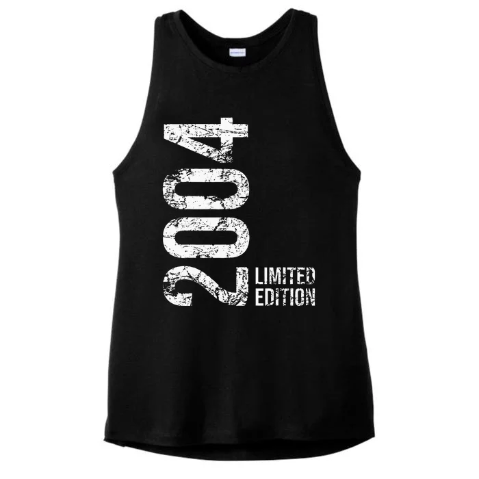 19th Birthday 19 Years Male Female Retro Vintage 2004 Gift Ladies Tri-Blend Wicking Tank