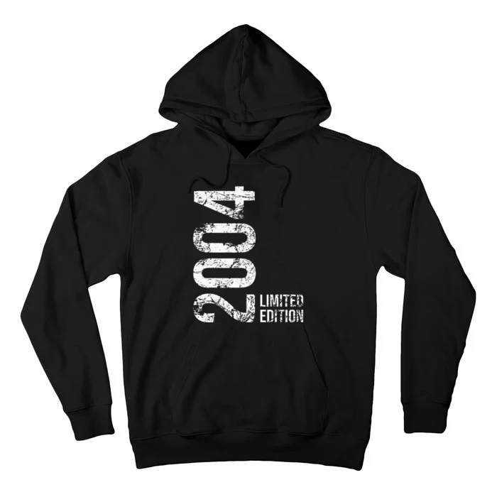 19th Birthday 19 Years Male Female Retro Vintage 2004 Gift Tall Hoodie