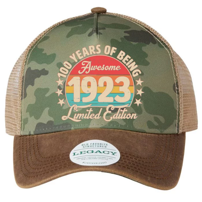 1923 Birthday 100 Years Of Of Being Awesome Limited Edition Legacy Tie Dye Trucker Hat