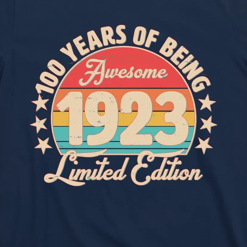 1923 Birthday 100 Years Of Of Being Awesome Limited Edition T-Shirt