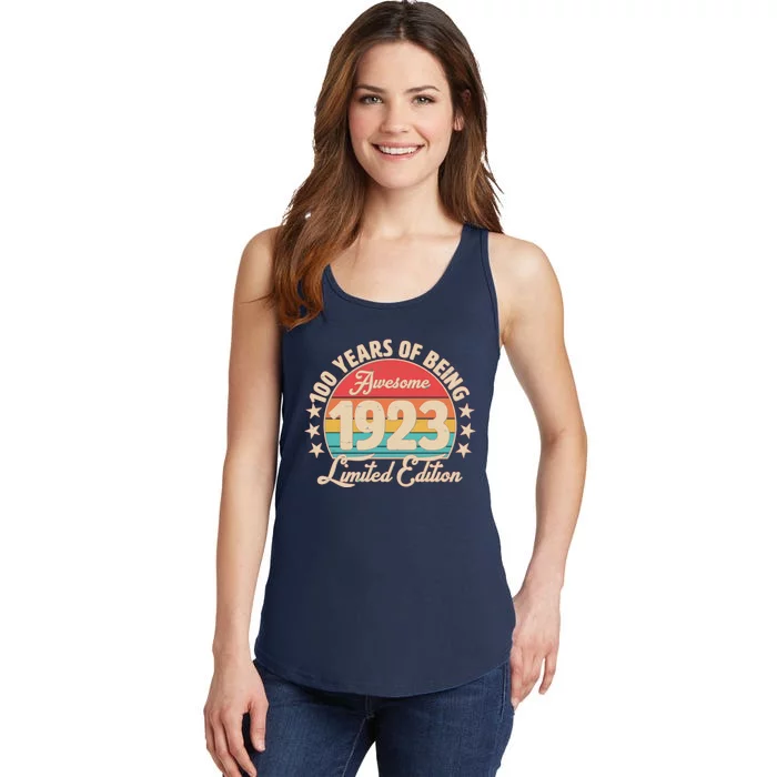 1923 Birthday 100 Years Of Of Being Awesome Limited Edition Ladies Essential Tank