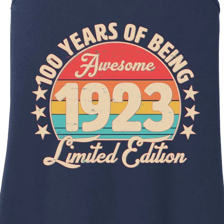 1923 Birthday 100 Years Of Of Being Awesome Limited Edition Ladies Essential Tank