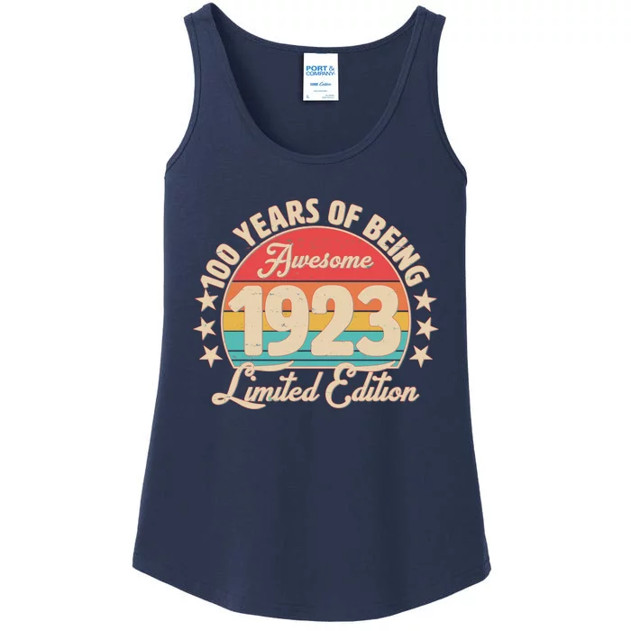 1923 Birthday 100 Years Of Of Being Awesome Limited Edition Ladies Essential Tank