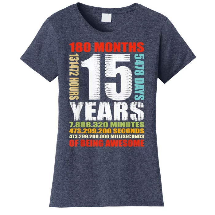 15th Birthday 15 Years Old Boy Girl  Being Awesome Women's T-Shirt