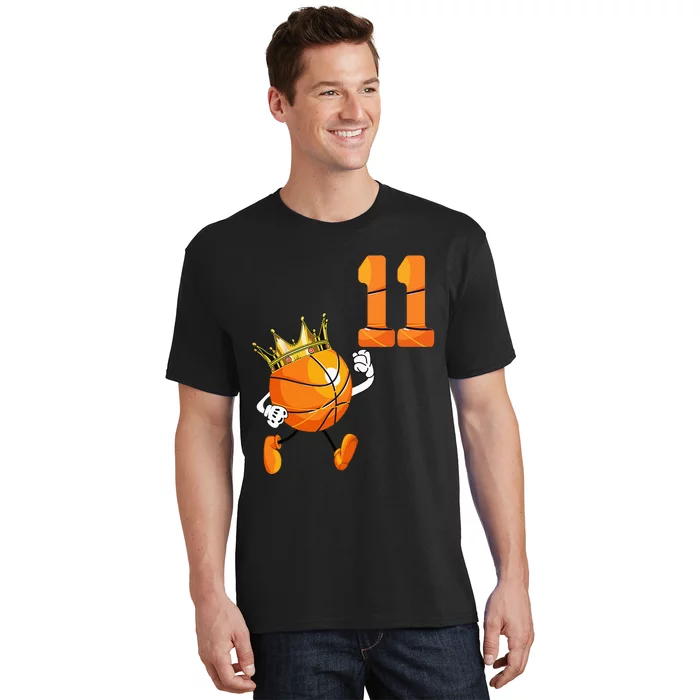 11th Birthday 11 Years Old Basketball Lover Theme Party T-Shirt