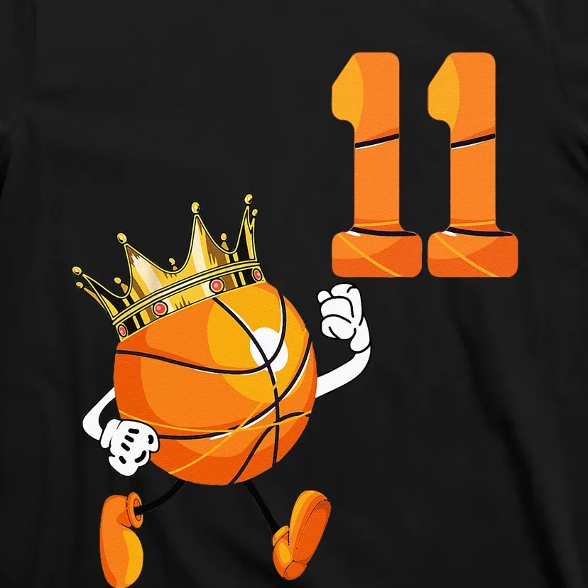 11th Birthday 11 Years Old Basketball Lover Theme Party T-Shirt