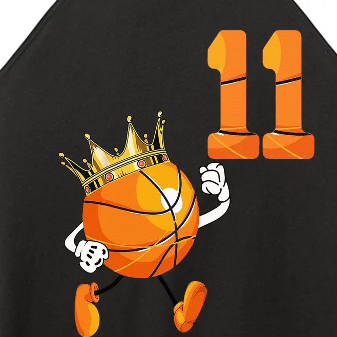 11th Birthday 11 Years Old Basketball Lover Theme Party Women’s Perfect Tri Rocker Tank