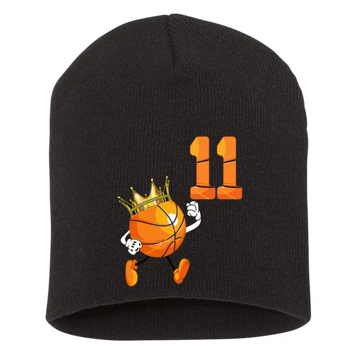 11th Birthday 11 Years Old Basketball Lover Theme Party Short Acrylic Beanie