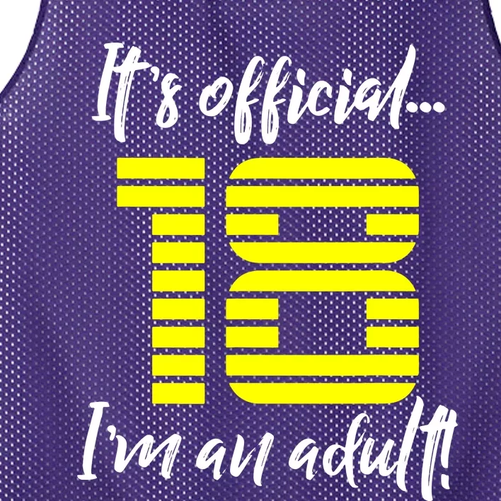 18th Birthday Mesh Reversible Basketball Jersey Tank