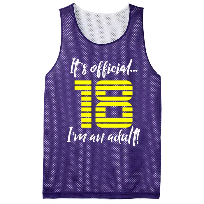 18th Birthday Mesh Reversible Basketball Jersey Tank