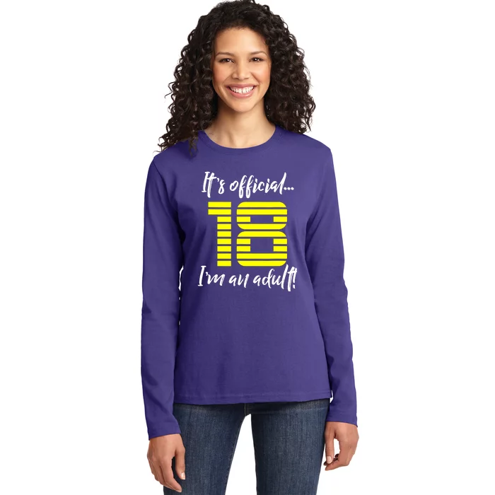 18th Birthday Ladies Long Sleeve Shirt