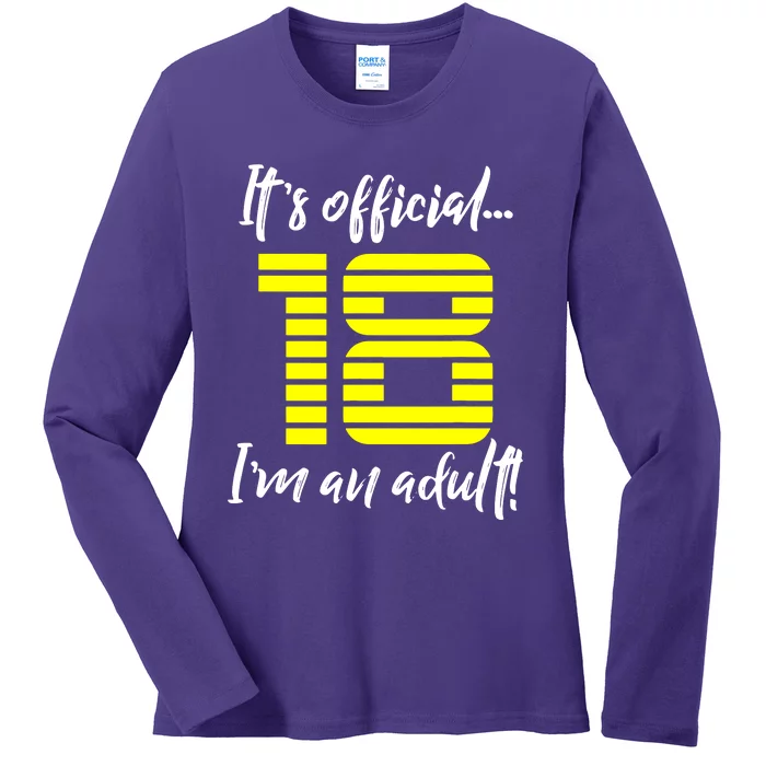 18th Birthday Ladies Long Sleeve Shirt