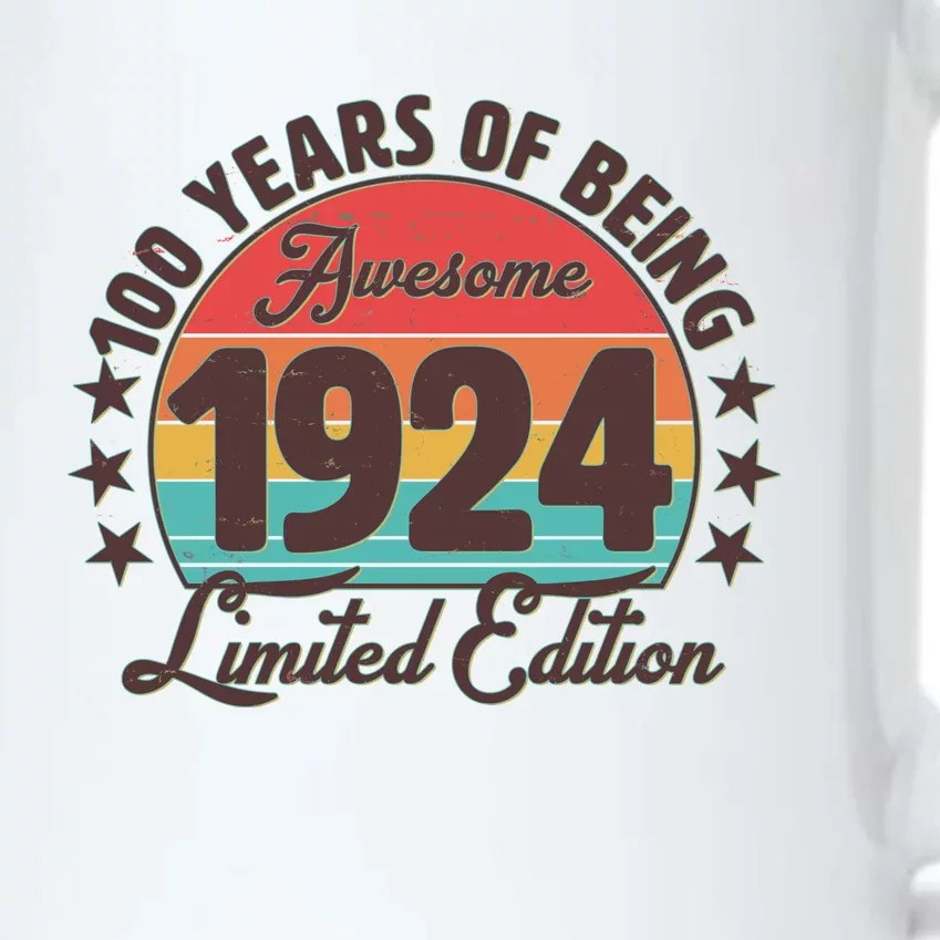 1924 Birthday 100 Years Of Being Awesome Limited Edition Black Color Changing Mug