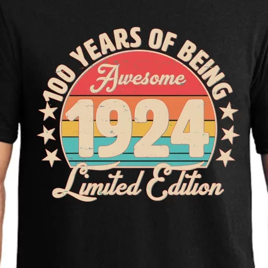 1924 Birthday 100 Years Of Being Awesome Limited Edition Pajama Set