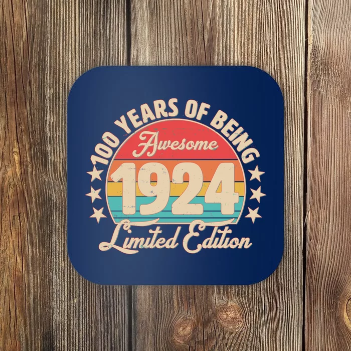 1924 Birthday 100 Years Of Being Awesome Limited Edition Coaster